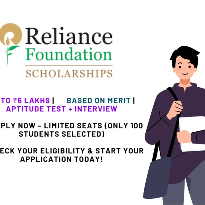 Reliance Foundation Scholarship for Postgraduate Students 2025-26